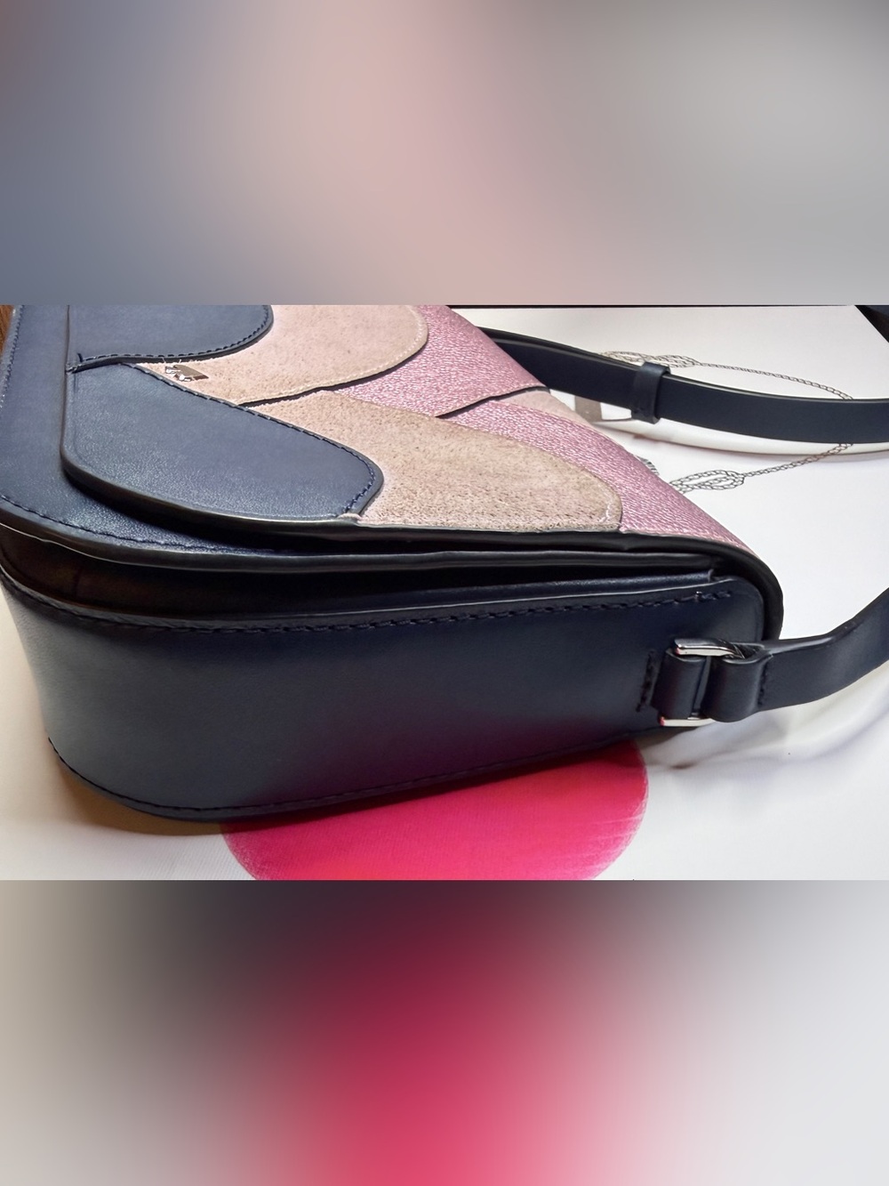 Kate Spade Nadine Patchwork Medium Flap Shoulder Bag - Picture 5 of 11